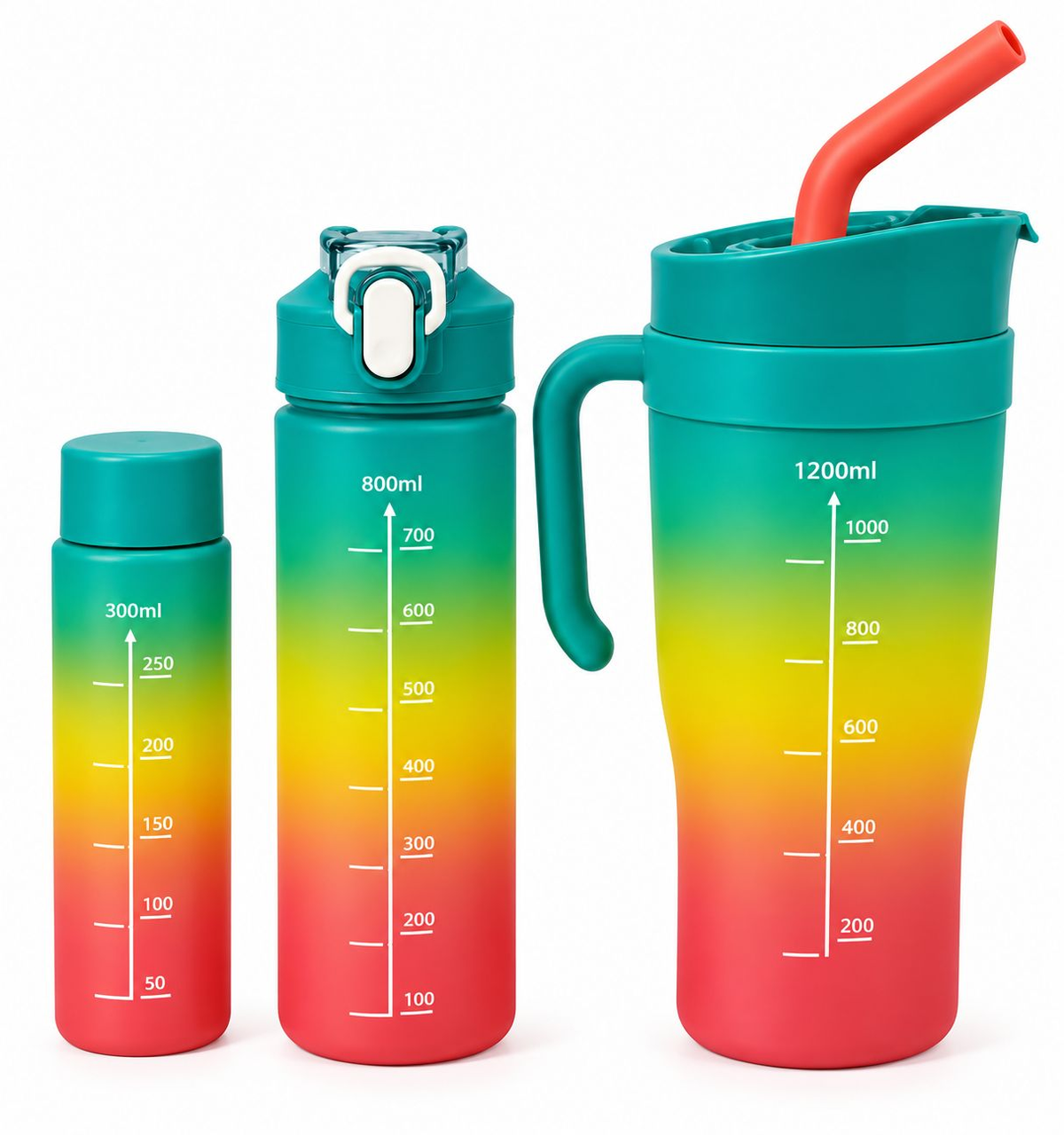 Pack Botellas 3 en 1 (Colores enviados al azar)