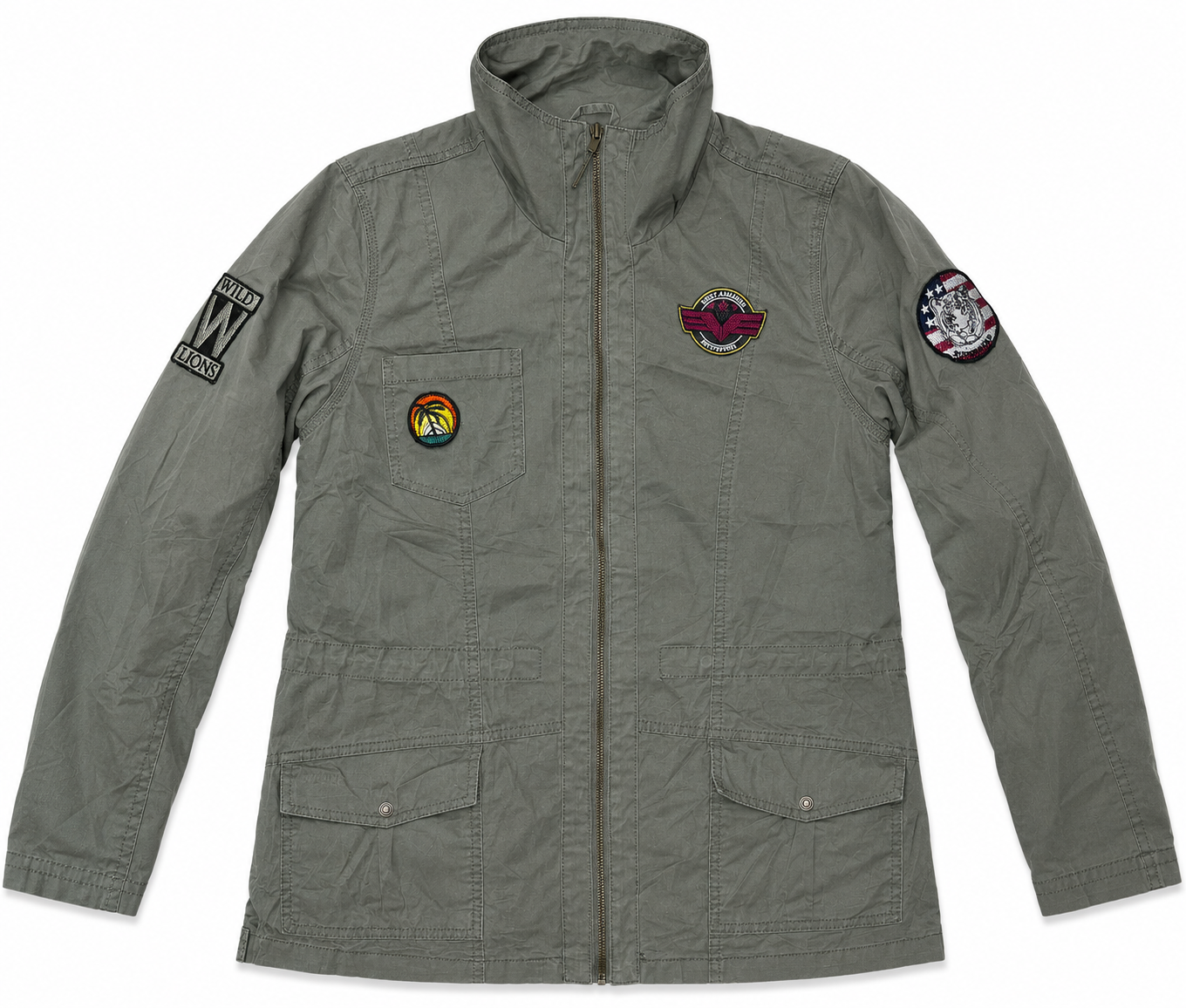 Chaqueta Utility Verde Oliva Americana Usada — Segunda Selección
