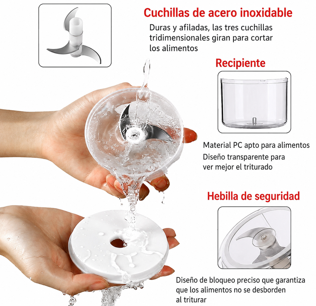 Procesador De Alimentos Electrico 250ML