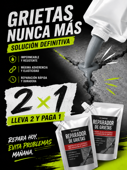 Pega Grietas Express — Repara en Minutos, Sin Maestro