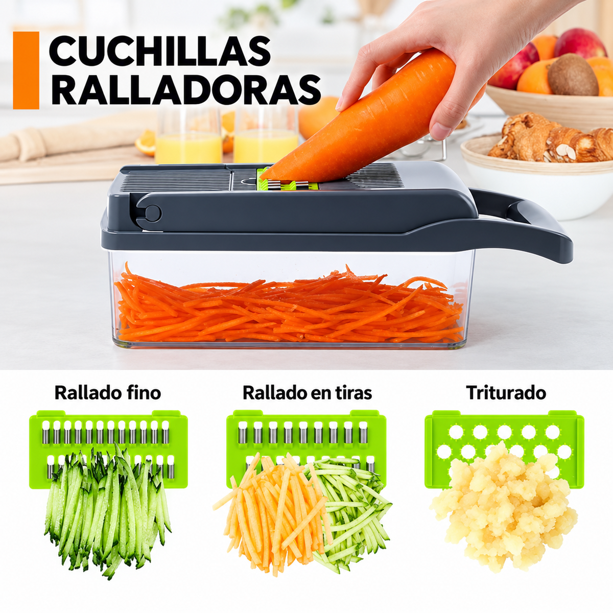 Corta Todo en Segundos – Picador Multifuncional 16 en 1