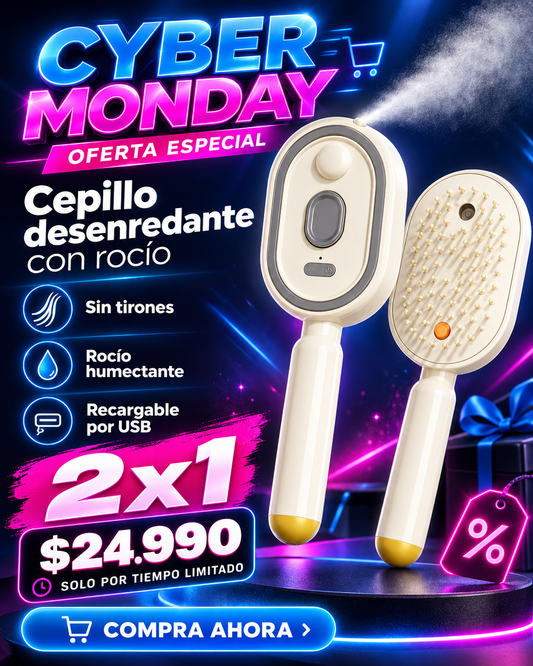 Cepillo Mágico Antinudos y Antifrizz